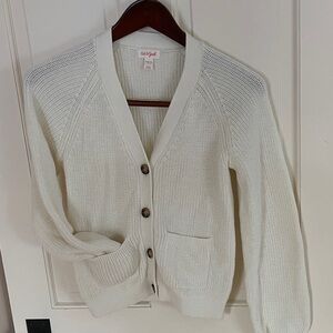 Cat & Jack Off-White Knit Cardigan